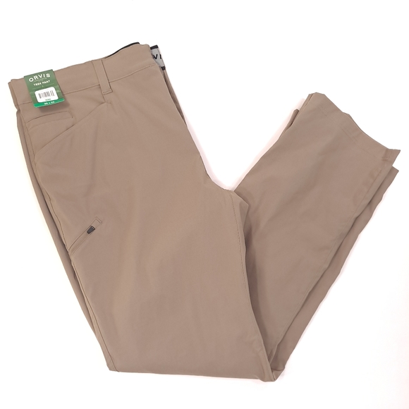 Orvis Other - ORVIS Men's Classic Lightweight Trek Pants Zip Pockets Walnut Stretch - Sz 38x32